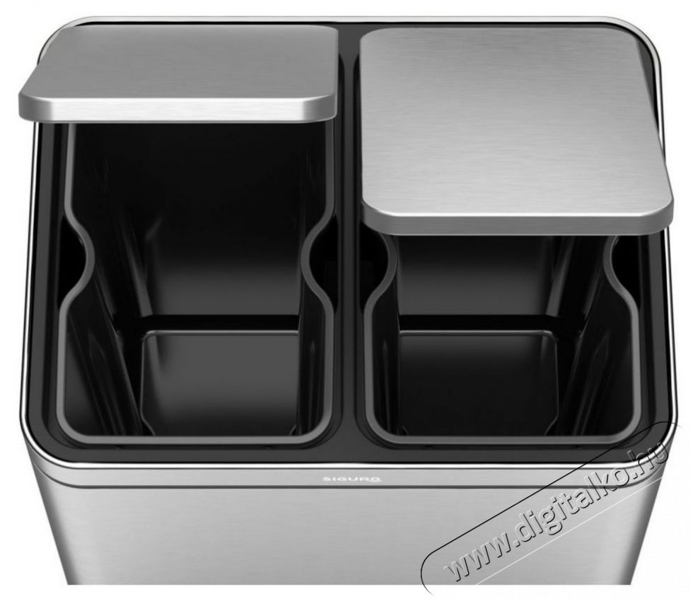 Siguro SGR-WB-I228SU Smart2Sort, 2 k&uuml;l&ouml;n&aacute;ll&oacute; hullad&eacute;kgyűjtő tart&aacute;llyal, 2 x 14 l H&aacute;ztart&aacute;s / Otthon / K&uuml;lt&eacute;r - Lak&aacute;sfelszerel&eacute;s - Szemetes - 504884