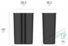 Siguro SGR-WB-I228SU Smart2Sort, 2 k&uuml;l&ouml;n&aacute;ll&oacute; hullad&eacute;kgyűjtő tart&aacute;llyal, 2 x 14 l H&aacute;ztart&aacute;s / Otthon / K&uuml;lt&eacute;r - Lak&aacute;sfelszerel&eacute;s - Szemetes - 504884
