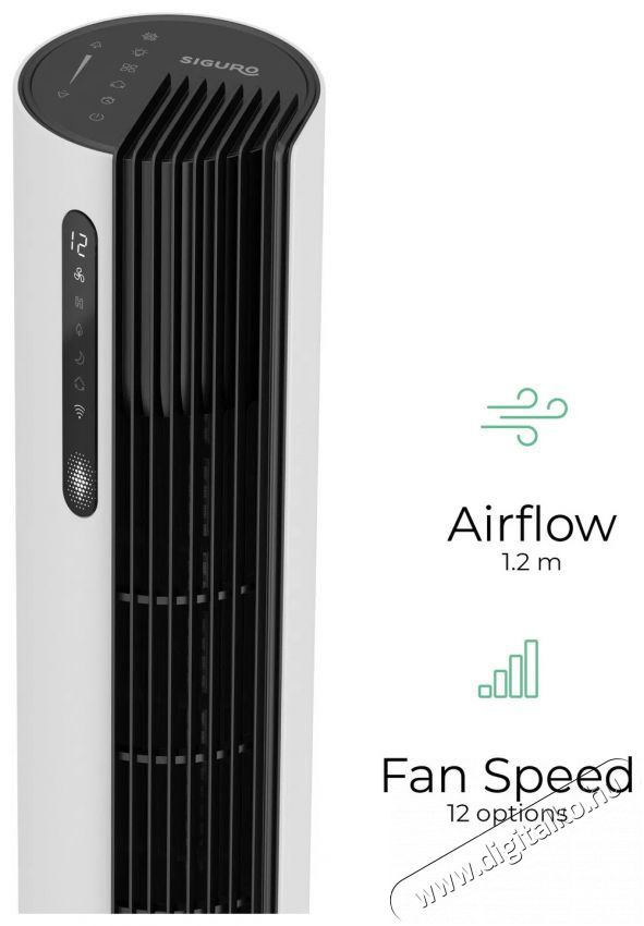 Siguro FN-U320W Ionic Super Silent WiFi H&aacute;ztart&aacute;s / Otthon / K&uuml;lt&eacute;r - Ventil&aacute;tor / L&eacute;gkondicion&aacute;l&oacute; - &Aacute;ll&oacute; / padl&oacute; ventil&aacute;tor - 504895
