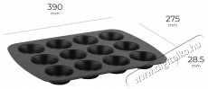 Siguro Baker muffinsütő 12 db, 39 × 27 cm Konyhai termékek - Edény - Sütőtepsi / sütőforma - 504910