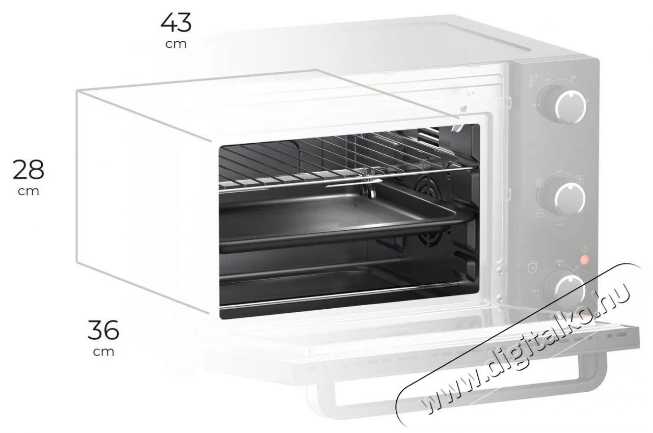 Siguro CO-E480SU Perfect Roast and Grill Konyhai term&eacute;kek - S&uuml;tő-főzőlap, tűzhely (szabadon&aacute;ll&oacute;) - Mini s&uuml;tő / mini grill / mini konyha - 504907