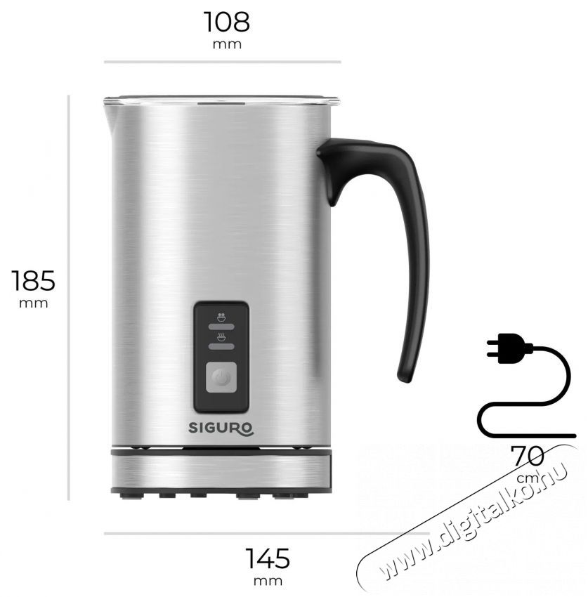 Siguro MF-M280SS Coffee Time Konyhai term&eacute;kek - K&aacute;v&eacute;főző / k&aacute;v&eacute;&ouml;rlő / kieg&eacute;sz&iacute;tő - Tejhabos&iacute;t&oacute; - 503772