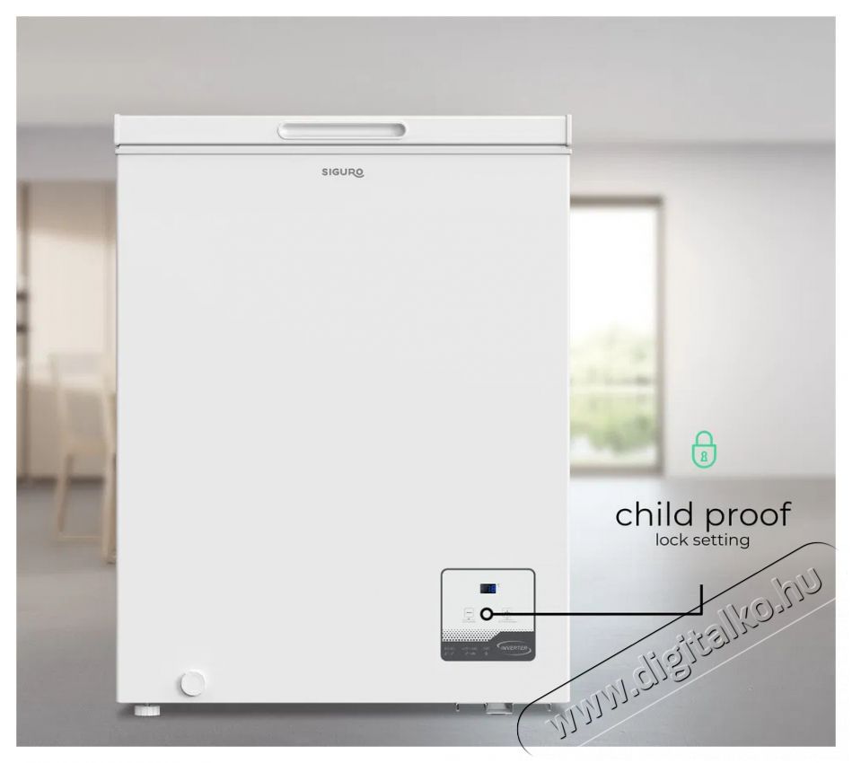 Siguro CF-D16W Fast Freeze 142 Konyhai term&eacute;kek - Hűtő, fagyaszt&oacute; (szabadon&aacute;ll&oacute;) - Fagyaszt&oacute;l&aacute;da - 509118