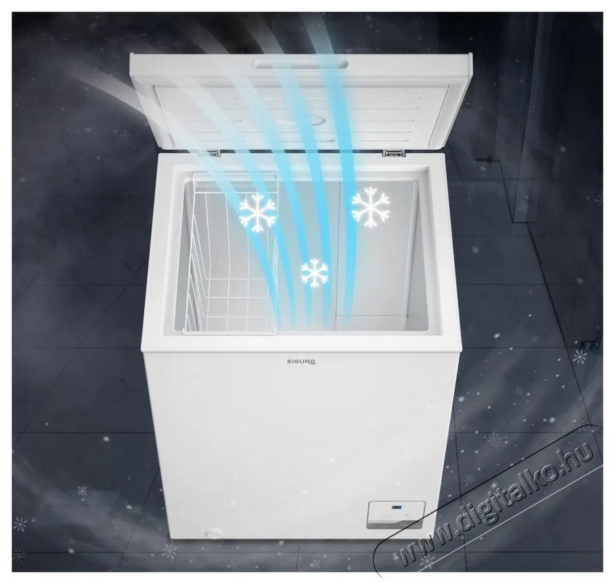 Siguro CF-D16W Fast Freeze 142 Konyhai term&eacute;kek - Hűtő, fagyaszt&oacute; (szabadon&aacute;ll&oacute;) - Fagyaszt&oacute;l&aacute;da - 509118
