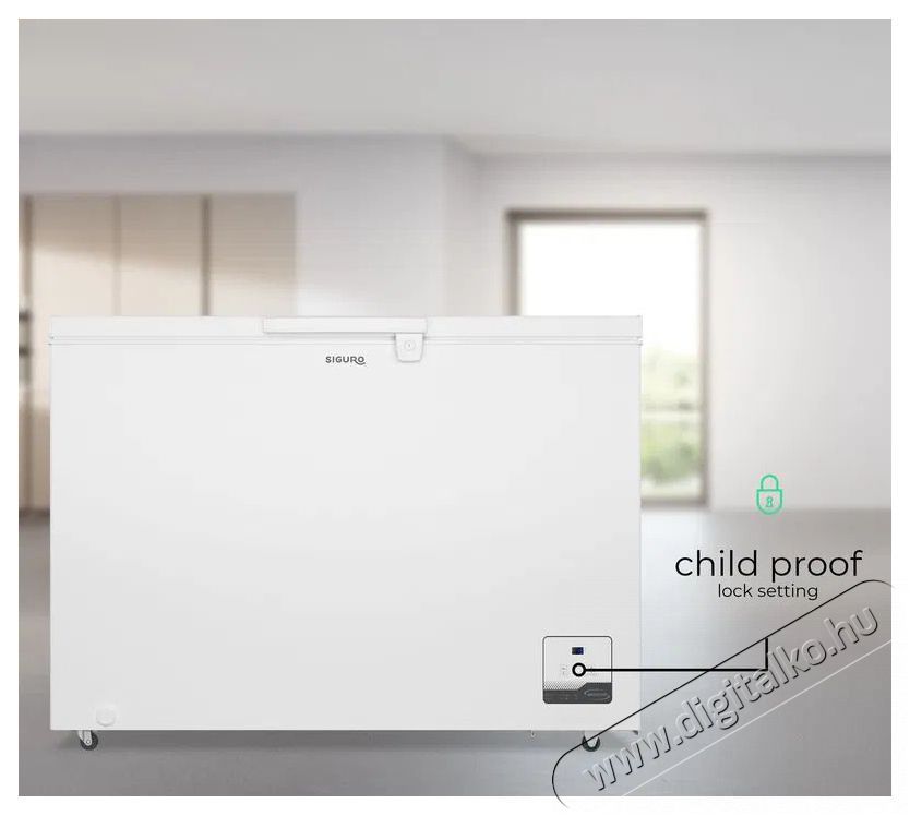Siguro CF-K15W Fast Freeze 299 Konyhai term&eacute;kek - Hűtő, fagyaszt&oacute; (szabadon&aacute;ll&oacute;) - Fagyaszt&oacute;l&aacute;da - 509123