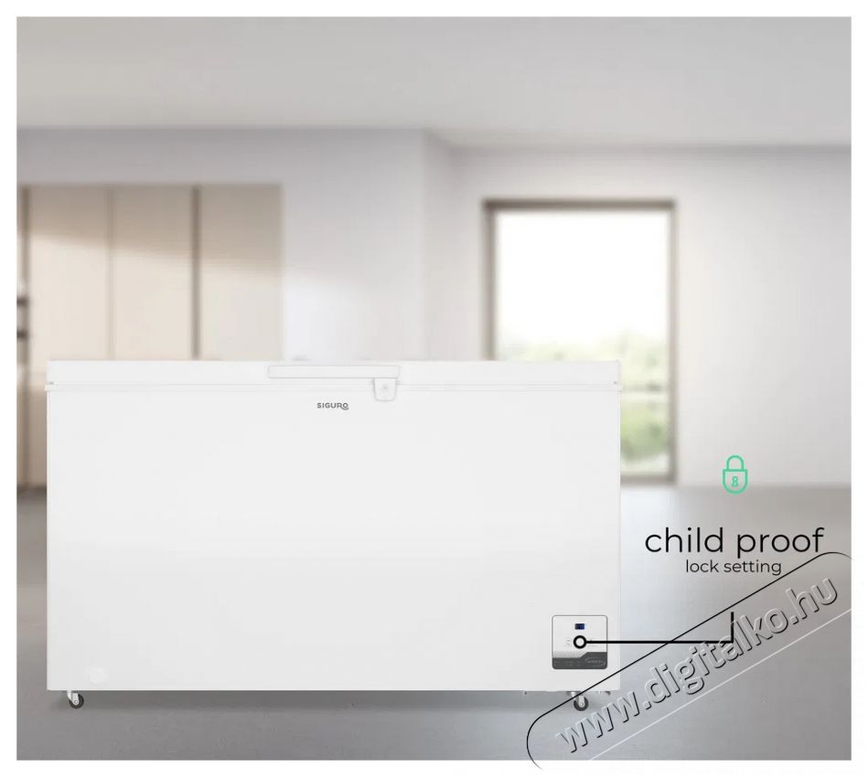 Siguro CF-O15W Fast Freeze 400 Konyhai term&eacute;kek - Hűtő, fagyaszt&oacute; (szabadon&aacute;ll&oacute;) - Fagyaszt&oacute;l&aacute;da - 509126