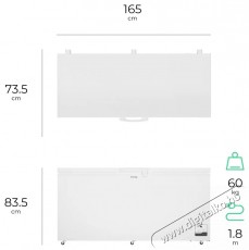 Siguro CF-P15W Fast Freeze 500 Konyhai term&eacute;kek - Hűtő, fagyaszt&oacute; (szabadon&aacute;ll&oacute;) - Fagyaszt&oacute;l&aacute;da - 509128