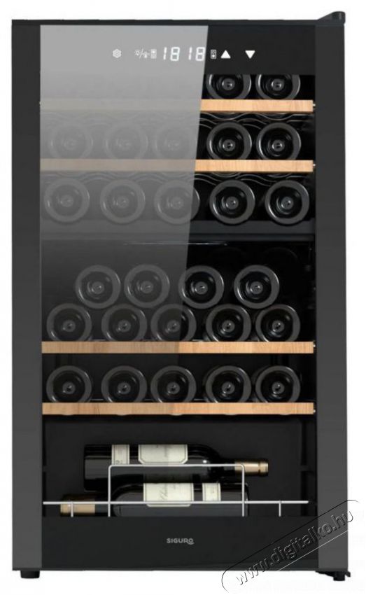 Siguro WC-G331B Dual Wine Konyhai term&eacute;kek - Hűtő, fagyaszt&oacute; (szabadon&aacute;ll&oacute;) - Borhűtő - 509784