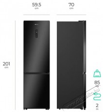 Siguro BF-A241Y Premium Konyhai term&eacute;kek - Hűtő, fagyaszt&oacute; (szabadon&aacute;ll&oacute;) - Alulfagyaszt&oacute;s kombin&aacute;lt hűtő - 509294