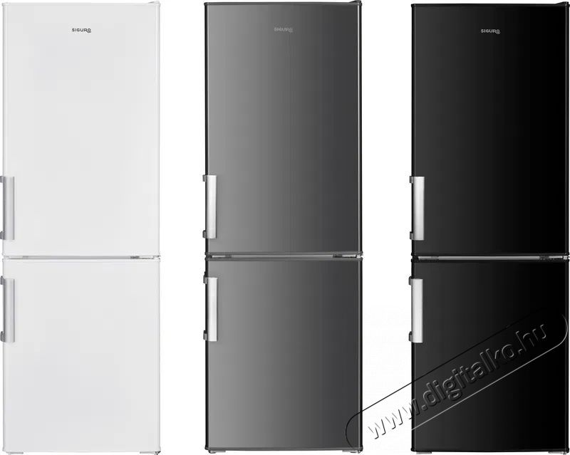Siguro BF-J140W Arctic Konyhai term&eacute;kek - Hűtő, fagyaszt&oacute; (szabadon&aacute;ll&oacute;) - Alulfagyaszt&oacute;s kombin&aacute;lt hűtő - 509298