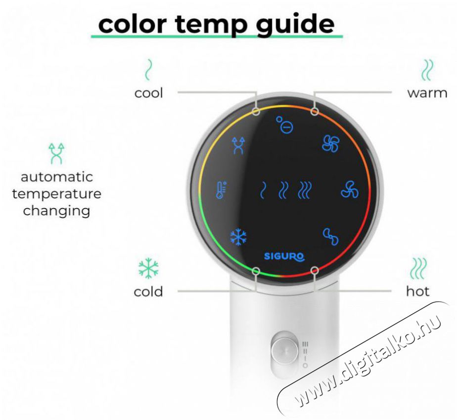 Siguro HR-I450W Snow Flow Sz&eacute;ps&eacute;g&aacute;pol&aacute;s / Eg&eacute;szs&eacute;g - Haj&aacute;pol&aacute;s - Hajsz&aacute;r&iacute;t&oacute; - 510699