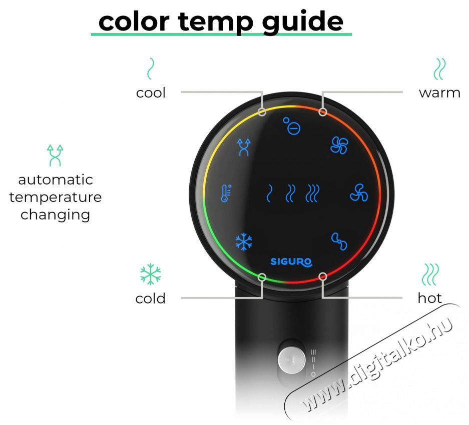 Siguro HR-I550B Twilight Flow Premium Sz&eacute;ps&eacute;g&aacute;pol&aacute;s / Eg&eacute;szs&eacute;g - Haj&aacute;pol&aacute;s - Hajsz&aacute;r&iacute;t&oacute; - 510691