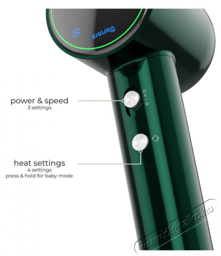 Siguro HR-I551E Forest Flow Premium Sz&eacute;ps&eacute;g&aacute;pol&aacute;s / Eg&eacute;szs&eacute;g - Haj&aacute;pol&aacute;s - Hajsz&aacute;r&iacute;t&oacute; - 510696