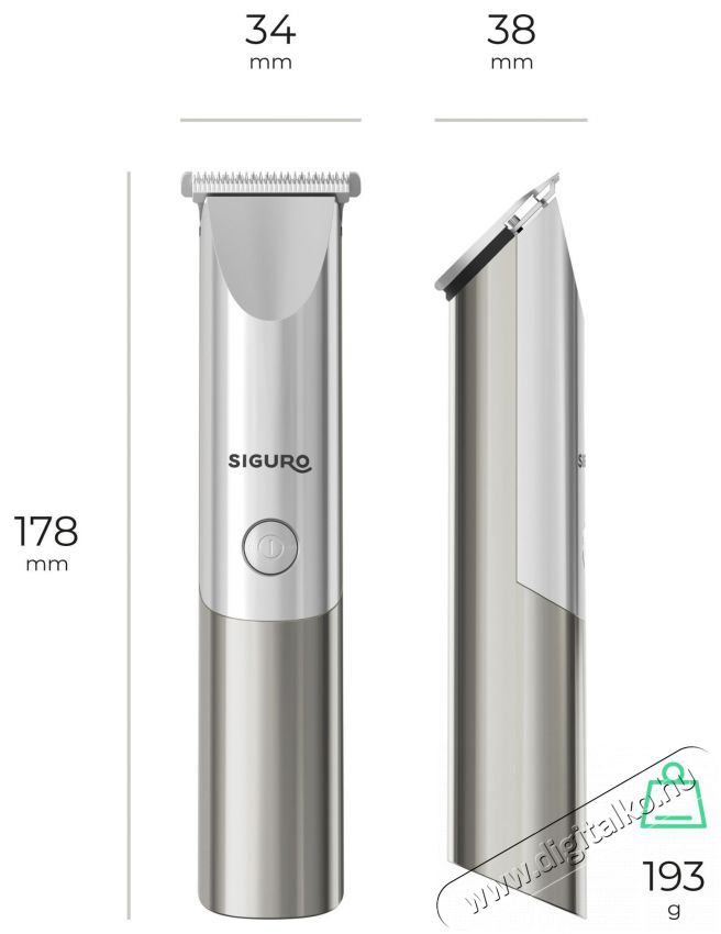 Siguro HR-T380S EasyTrim 5in1 Sz&eacute;ps&eacute;g&aacute;pol&aacute;s / Eg&eacute;szs&eacute;g - Haj&aacute;pol&aacute;s - Haj / szak&aacute;ll v&aacute;g&oacute;, ny&iacute;r&oacute; - 510695
