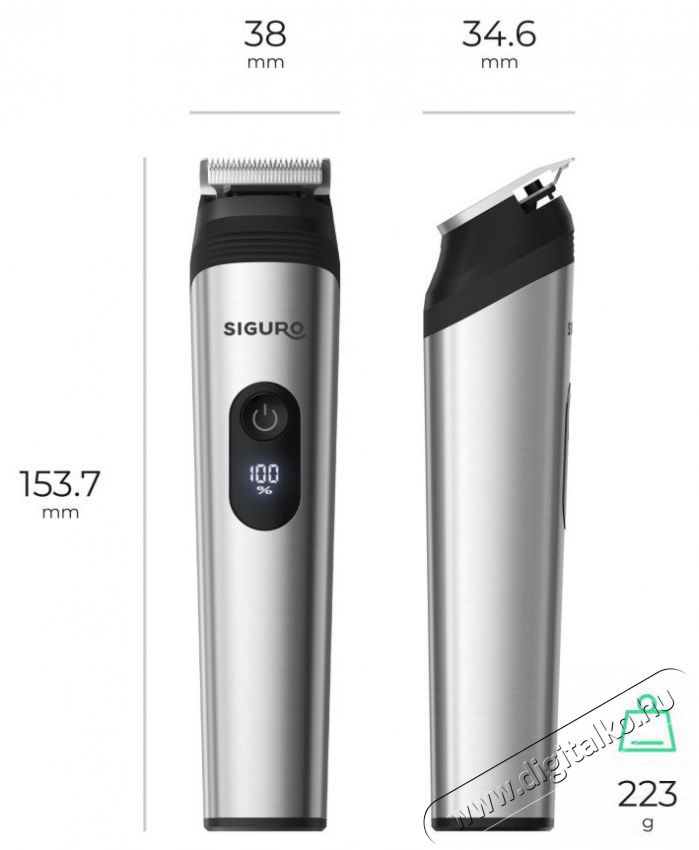 Siguro HR-T580S UltraTrim 15in1 Sz&eacute;ps&eacute;g&aacute;pol&aacute;s / Eg&eacute;szs&eacute;g - Haj&aacute;pol&aacute;s - Haj / szak&aacute;ll v&aacute;g&oacute;, ny&iacute;r&oacute; - 510698