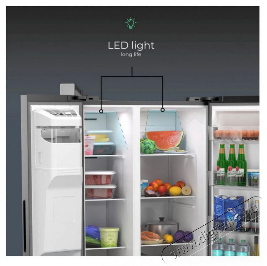 Siguro MD-C231Y Premium Side by side hűtő Konyhai term&eacute;kek - Hűtő, fagyaszt&oacute; (szabadon&aacute;ll&oacute;) - Amerikai t&iacute;pus&uacute; Side By Side hűtő - 509332