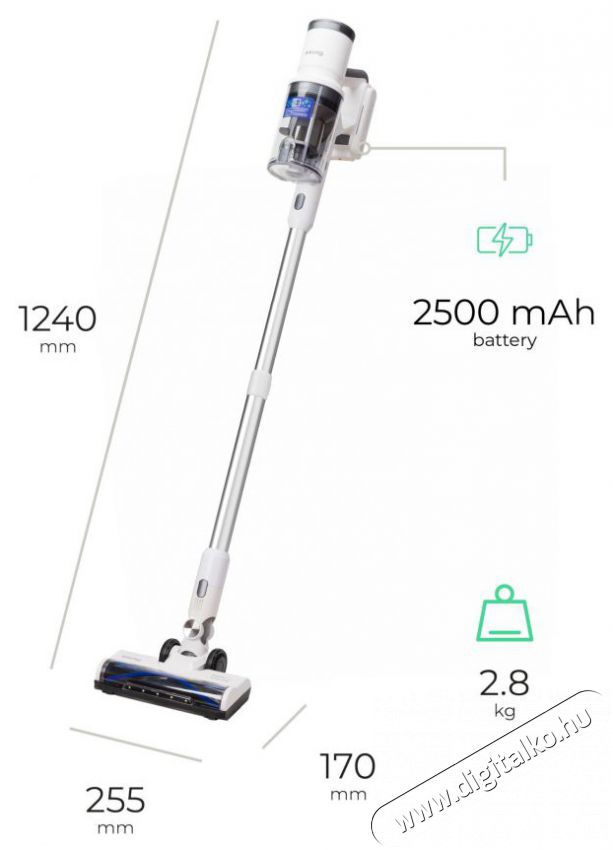 Siguro VT-H310W TURBOVac Light BLDC Compact H&aacute;ztart&aacute;s / Otthon / K&uuml;lt&eacute;r - Porsz&iacute;v&oacute; / takar&iacute;t&oacute;g&eacute;p - K&eacute;zi / &aacute;ll&oacute; porsz&iacute;v&oacute; - 511232