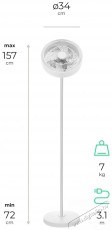 Siguro FN-P400W Lumi + l&aacute;mpa H&aacute;ztart&aacute;s / Otthon / K&uuml;lt&eacute;r - Ventil&aacute;tor / L&eacute;gkondicion&aacute;l&oacute; - &Aacute;ll&oacute; / padl&oacute; ventil&aacute;tor - 512365