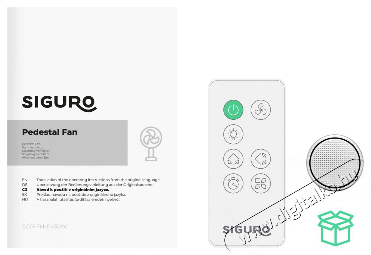 Siguro FN-P450W AirSphere H&aacute;ztart&aacute;s / Otthon / K&uuml;lt&eacute;r - Ventil&aacute;tor / L&eacute;gkondicion&aacute;l&oacute; - &Aacute;ll&oacute; / padl&oacute; ventil&aacute;tor - 512356
