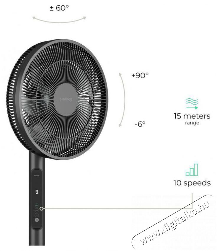 Siguro FN-T571B West Wind H&aacute;ztart&aacute;s / Otthon / K&uuml;lt&eacute;r - Ventil&aacute;tor / L&eacute;gkondicion&aacute;l&oacute; - &Aacute;ll&oacute; / padl&oacute; ventil&aacute;tor - 512353