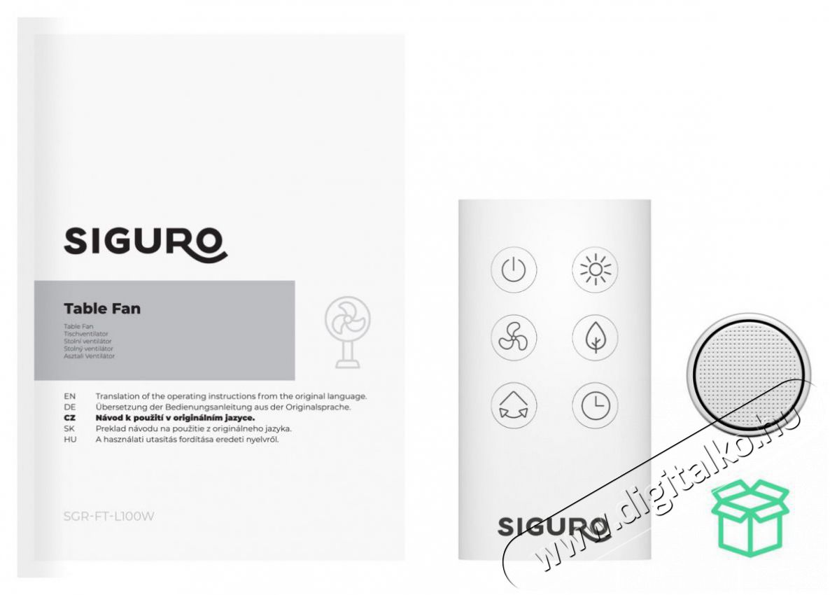 Siguro FT-L100W JetPod H&aacute;ztart&aacute;s / Otthon / K&uuml;lt&eacute;r - Ventil&aacute;tor / L&eacute;gkondicion&aacute;l&oacute; - Asztali ventil&aacute;tor - 512354