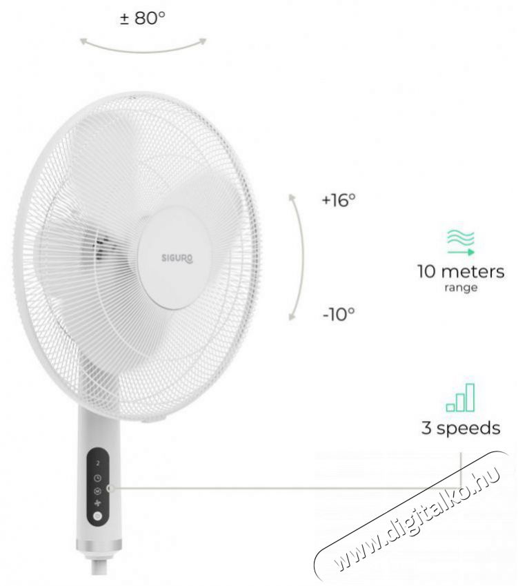 Siguro FN-K35 Summer Wind White H&aacute;ztart&aacute;s / Otthon / K&uuml;lt&eacute;r - Ventil&aacute;tor / L&eacute;gkondicion&aacute;l&oacute; - &Aacute;ll&oacute; / padl&oacute; ventil&aacute;tor - 512350