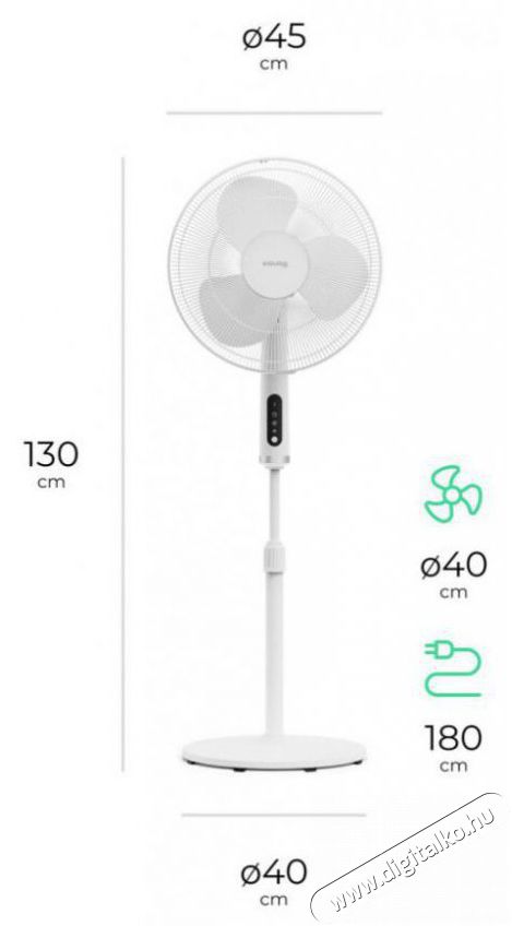 Siguro FN-K35 Summer Wind White H&aacute;ztart&aacute;s / Otthon / K&uuml;lt&eacute;r - Ventil&aacute;tor / L&eacute;gkondicion&aacute;l&oacute; - &Aacute;ll&oacute; / padl&oacute; ventil&aacute;tor - 512350