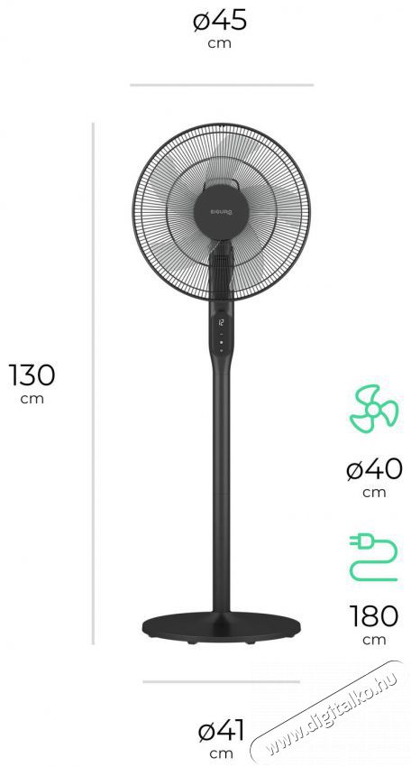 Siguro FN-S471B Silent Wind H&aacute;ztart&aacute;s / Otthon / K&uuml;lt&eacute;r - Ventil&aacute;tor / L&eacute;gkondicion&aacute;l&oacute; - &Aacute;ll&oacute; / padl&oacute; ventil&aacute;tor - 512349