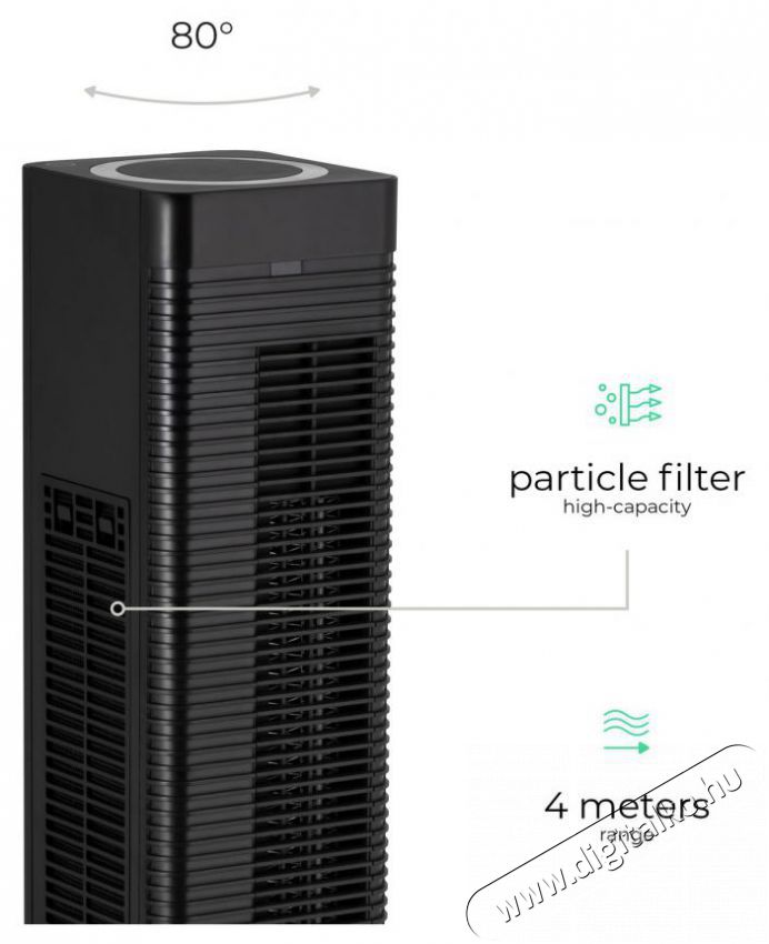 Siguro HS-R450B Reindeer Hot & Cool, WiFi H&aacute;ztart&aacute;s / Otthon / K&uuml;lt&eacute;r - Fűt&eacute;s - Fűtőventil&aacute;toros hősug&aacute;rz&oacute; - 512351