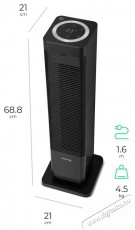 Siguro HS-R450B Reindeer Hot & Cool, WiFi H&aacute;ztart&aacute;s / Otthon / K&uuml;lt&eacute;r - Fűt&eacute;s - Fűtőventil&aacute;toros hősug&aacute;rz&oacute; - 512351
