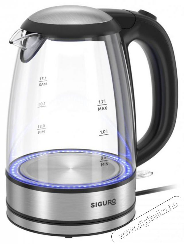 Siguro EK-G210GL Bright Glass Konyhai term&eacute;kek - V&iacute;zforral&oacute; / teafőző - 513218