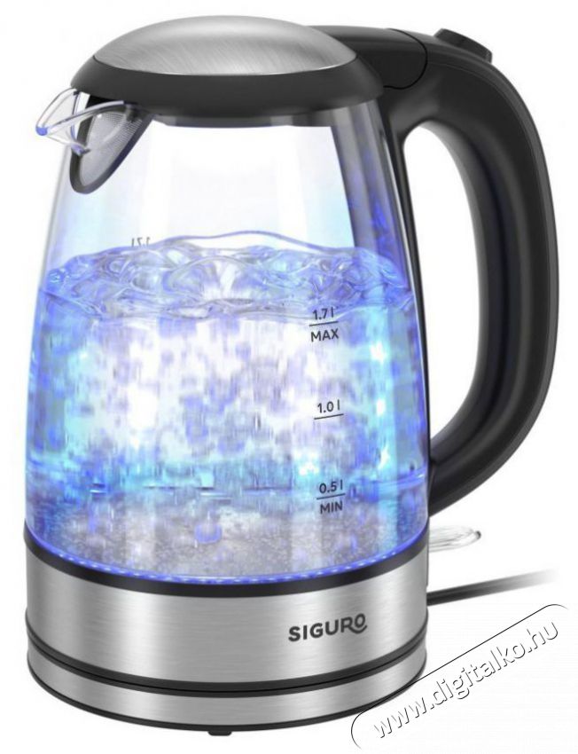 Siguro EK-G210GL Bright Glass Konyhai term&eacute;kek - V&iacute;zforral&oacute; / teafőző - 513218