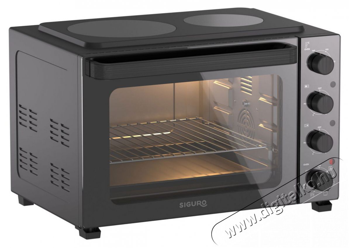Siguro CO-G480B Perfect Roast & Cook Konyhai term&eacute;kek - S&uuml;tő-főzőlap, tűzhely (szabadon&aacute;ll&oacute;) - Mini s&uuml;tő / mini grill / mini konyha - 519159