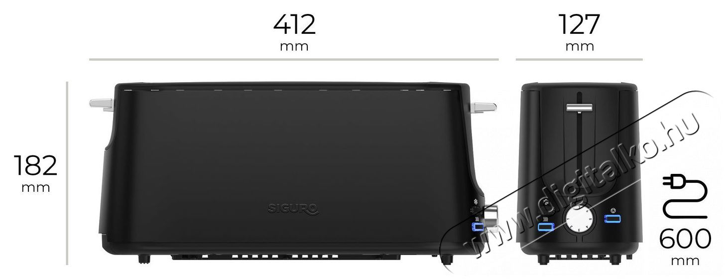 Siguro TO-G350DM Long Slot Konyhai term&eacute;kek - Konyhai kisg&eacute;p (s&uuml;t&eacute;s / főz&eacute;s / hűt&eacute;s / &eacute;telk&eacute;sz&iacute;t&eacute;s) - Keny&eacute;rpir&iacute;t&oacute; - 519162