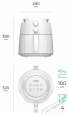 Siguro AF-G351W Easy Fry Plus Konyhai term&eacute;kek - Konyhai kisg&eacute;p (s&uuml;t&eacute;s / főz&eacute;s / hűt&eacute;s / &eacute;telk&eacute;sz&iacute;t&eacute;s) - L&eacute;gkever&eacute;ses főzőg&eacute;p / elektromos kukta / multifunkci&oacute;s s&uuml;tő - 520579