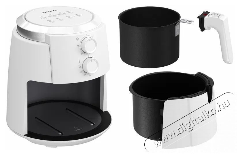 Siguro AF-G351W Easy Fry Plus Konyhai term&eacute;kek - Konyhai kisg&eacute;p (s&uuml;t&eacute;s / főz&eacute;s / hűt&eacute;s / &eacute;telk&eacute;sz&iacute;t&eacute;s) - L&eacute;gkever&eacute;ses főzőg&eacute;p / elektromos kukta / multifunkci&oacute;s s&uuml;tő - 520579