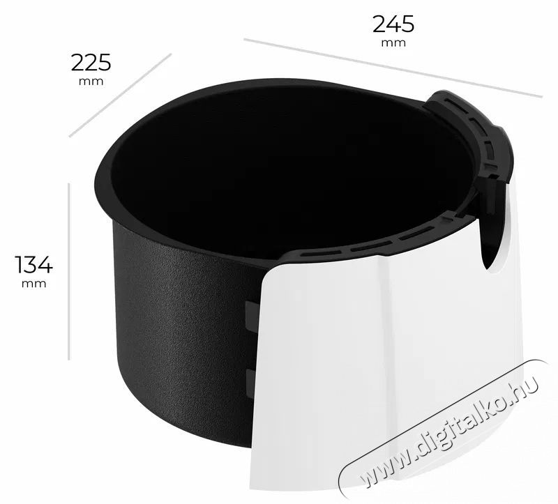 Siguro AF-P351W Vita Fry Plus Konyhai term&eacute;kek - Konyhai kisg&eacute;p (s&uuml;t&eacute;s / főz&eacute;s / hűt&eacute;s / &eacute;telk&eacute;sz&iacute;t&eacute;s) - L&eacute;gkever&eacute;ses főzőg&eacute;p / elektromos kukta / multifunkci&oacute;s s&uuml;tő - 520576