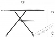 Siguro Big Board, 122&times;43 cm, fekete H&aacute;ztart&aacute;s / Otthon / K&uuml;lt&eacute;r - Vasal&oacute; - Vasal&oacute;deszka - 520528