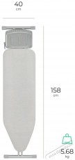 Siguro Essentials Plus, 122&times;38 cm, ez&uuml;st H&aacute;ztart&aacute;s / Otthon / K&uuml;lt&eacute;r - Vasal&oacute; - Vasal&oacute;deszka - 520529