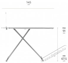 Siguro Essentials Plus, 122&times;38 cm, ez&uuml;st H&aacute;ztart&aacute;s / Otthon / K&uuml;lt&eacute;r - Vasal&oacute; - Vasal&oacute;deszka - 520529