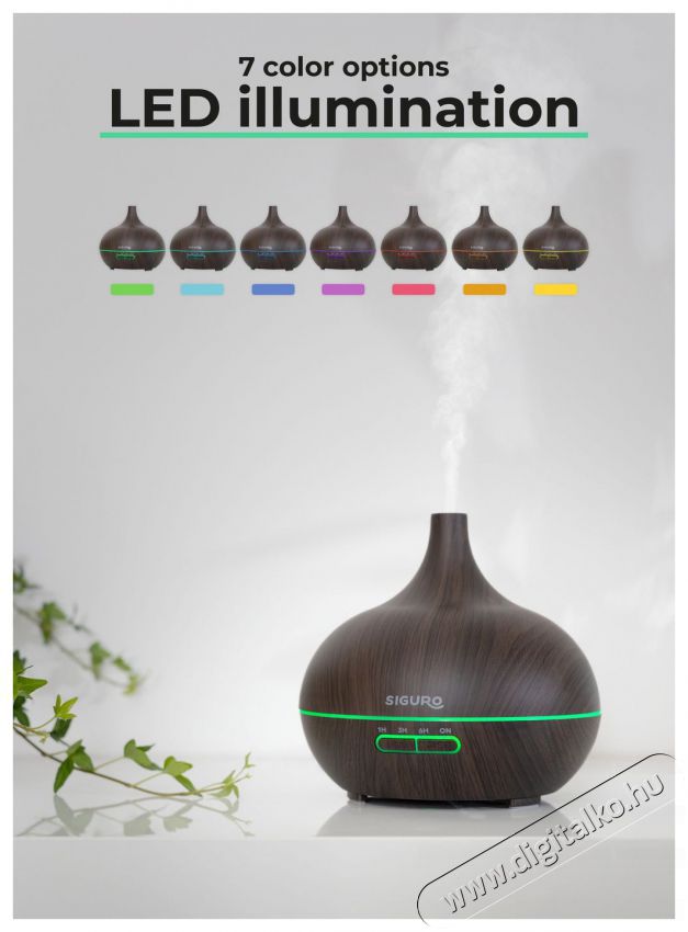 Siguro AD-G411DW California Crescent Aroma diff&uacute;zor Sz&eacute;ps&eacute;g&aacute;pol&aacute;s / Eg&eacute;szs&eacute;g - L&eacute;gtiszt&iacute;t&oacute; / p&aacute;r&aacute;s&iacute;t&oacute; / p&aacute;r&aacute;tlan&iacute;t&oacute; - P&aacute;r&aacute;s&iacute;t&oacute; - 526030