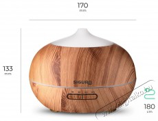 Siguro AD-G420LW Brimstone Aroma diff&uacute;zor Sz&eacute;ps&eacute;g&aacute;pol&aacute;s / Eg&eacute;szs&eacute;g - L&eacute;gtiszt&iacute;t&oacute; / p&aacute;r&aacute;s&iacute;t&oacute; / p&aacute;r&aacute;tlan&iacute;t&oacute; - P&aacute;r&aacute;s&iacute;t&oacute; - 526031