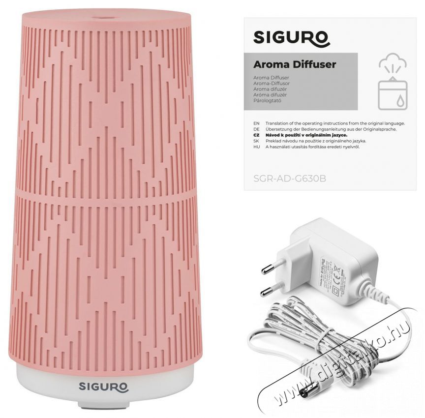 Siguro AD-G630P Pylon Aroma diff&uacute;zor Sz&eacute;ps&eacute;g&aacute;pol&aacute;s / Eg&eacute;szs&eacute;g - L&eacute;gtiszt&iacute;t&oacute; / p&aacute;r&aacute;s&iacute;t&oacute; / p&aacute;r&aacute;tlan&iacute;t&oacute; - P&aacute;r&aacute;s&iacute;t&oacute; - 526033
