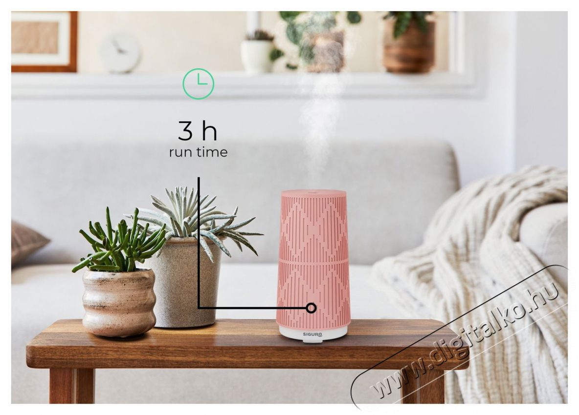 Siguro AD-G630P Pylon Aroma diff&uacute;zor Sz&eacute;ps&eacute;g&aacute;pol&aacute;s / Eg&eacute;szs&eacute;g - L&eacute;gtiszt&iacute;t&oacute; / p&aacute;r&aacute;s&iacute;t&oacute; / p&aacute;r&aacute;tlan&iacute;t&oacute; - P&aacute;r&aacute;s&iacute;t&oacute; - 526033