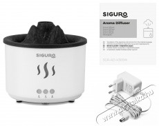 Siguro AD-V300W Volcano Aroma diff&uacute;zor Sz&eacute;ps&eacute;g&aacute;pol&aacute;s / Eg&eacute;szs&eacute;g - L&eacute;gtiszt&iacute;t&oacute; / p&aacute;r&aacute;s&iacute;t&oacute; / p&aacute;r&aacute;tlan&iacute;t&oacute; - P&aacute;r&aacute;s&iacute;t&oacute; - 526037
