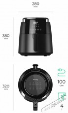 Siguro AF-P350B Vita Fry Plus Konyhai term&eacute;kek - Konyhai kisg&eacute;p (s&uuml;t&eacute;s / főz&eacute;s / hűt&eacute;s / &eacute;telk&eacute;sz&iacute;t&eacute;s) - L&eacute;gkever&eacute;ses főzőg&eacute;p / elektromos kukta / multifunkci&oacute;s s&uuml;tő - 520565