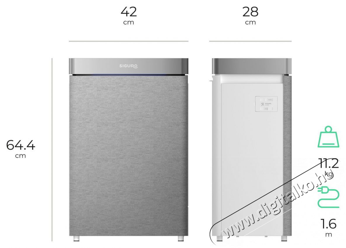 Siguro AP‑L100Y Comfort Shield WiFi p&aacute;r&aacute;s&iacute;t&oacute;val L&eacute;gtiszt&iacute;t&oacute; Sz&eacute;ps&eacute;g&aacute;pol&aacute;s / Eg&eacute;szs&eacute;g - L&eacute;gtiszt&iacute;t&oacute; / p&aacute;r&aacute;s&iacute;t&oacute; / p&aacute;r&aacute;tlan&iacute;t&oacute; - L&eacute;gtiszt&iacute;t&oacute; - 526040