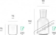 Siguro Crystal Duo kancs&oacute; &eacute;s poh&aacute;r szett, 780 ml + 220 ml, 2 darabos k&eacute;szlet Konyhai term&eacute;kek - Egy&eacute;b / Konyhai kieg&eacute;sz&iacute;tő - 520563