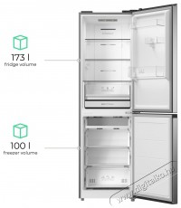 Siguro BF-D251S Szabadon&aacute;ll&oacute; alulfagyaszt&oacute;s kombin&aacute;lt hűtő Konyhai term&eacute;kek - Hűtő, fagyaszt&oacute; (szabadon&aacute;ll&oacute;) - Alulfagyaszt&oacute;s kombin&aacute;lt hűtő - 528020