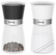 Siguro Bors- &eacute;s s&oacute;dar&aacute;l&oacute; szett Black & White Konyhai term&eacute;kek - Konyhai eszk&ouml;z - S&oacute; &eacute;s bors &ouml;rlő - 528039